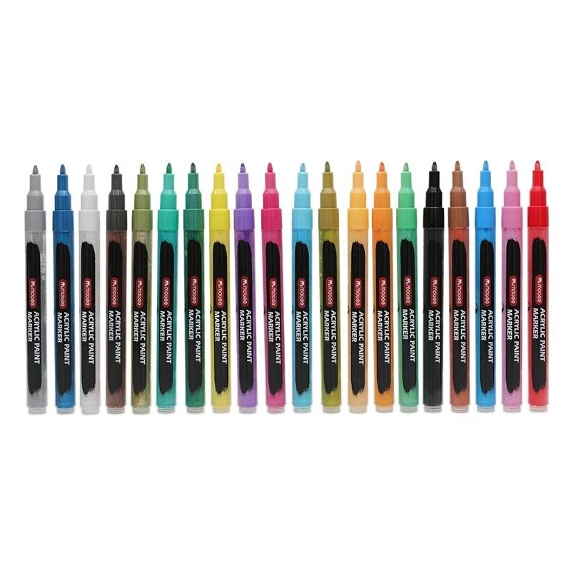 0.7 mm extra fijne puntige acrylverfstiften