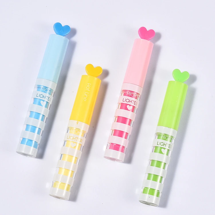 4 stuks Candy Color Star Heart Markeerstift
