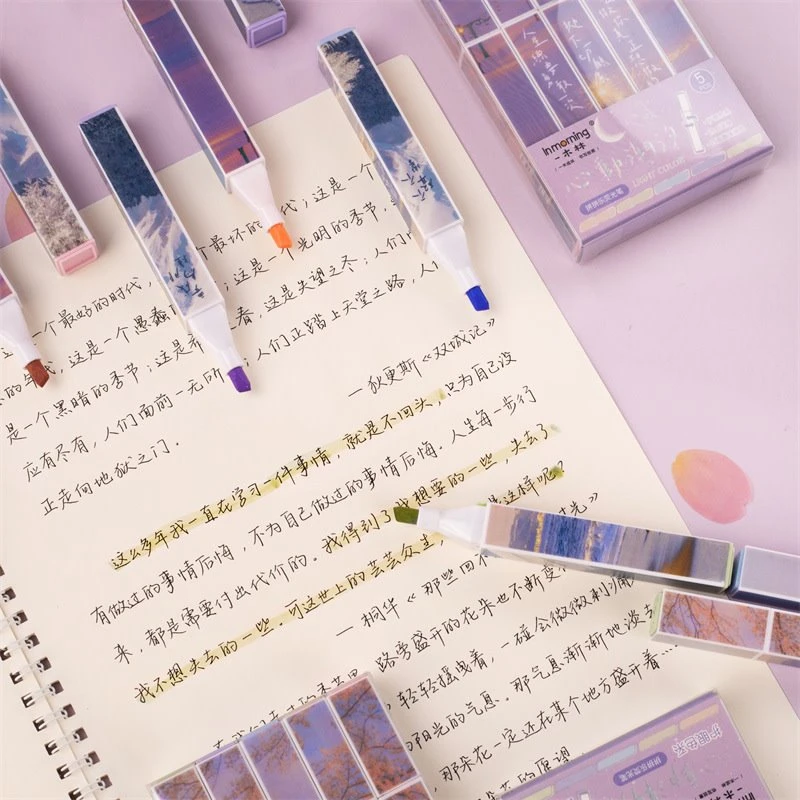 5-delige set Speciale markeerstift voor afdrukken
