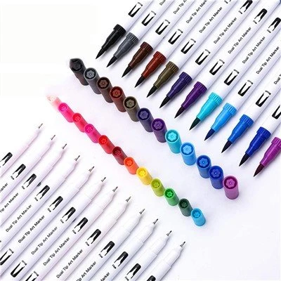 Waterverfstift met dubbele punt Art